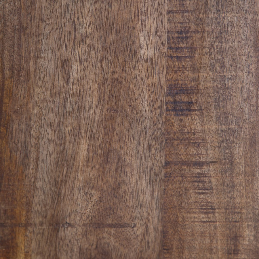 VITRINA NEGRO-NATURAL MADERA DE MANGO 115 X 40 X 194 CM