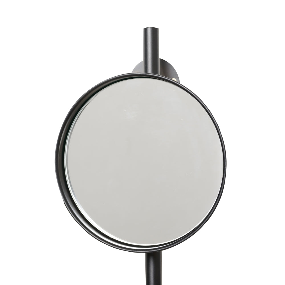 ESPEJO ESTANTE NEGRO METAL-CRISTAL 22 X 20 X 60 CM