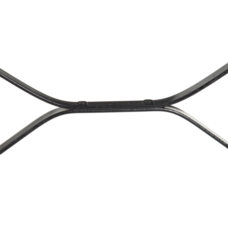 MESA COMEDOR BLANCO-NEGRO METAL-MÁRMOL 120 X 60 X 71 CM