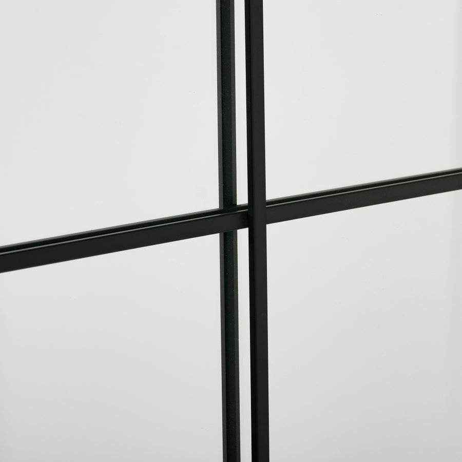 ESPEJO VENTANA METAL-CRISTAL DECORACIÓN 90 X 3 X 120 CM