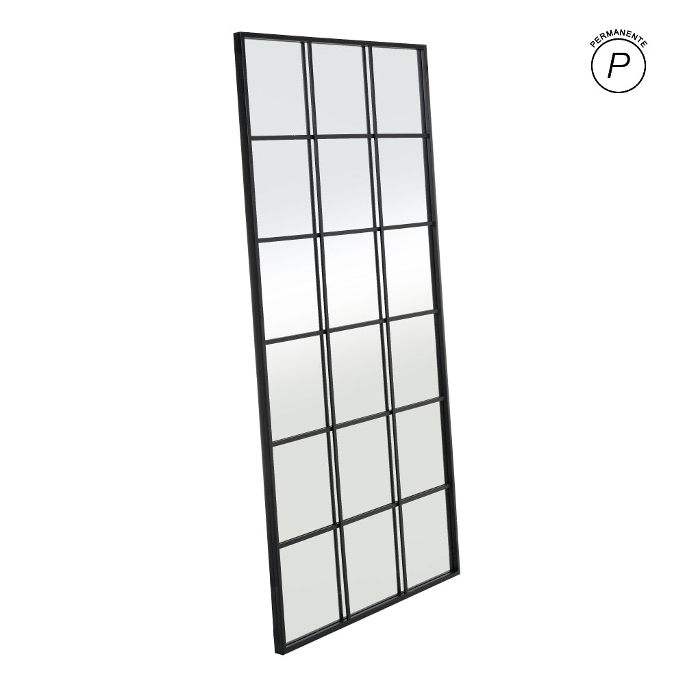 ESPEJO VENTANA METAL-CRISTAL DECORACIÓN 90 X 3 X 180 CM