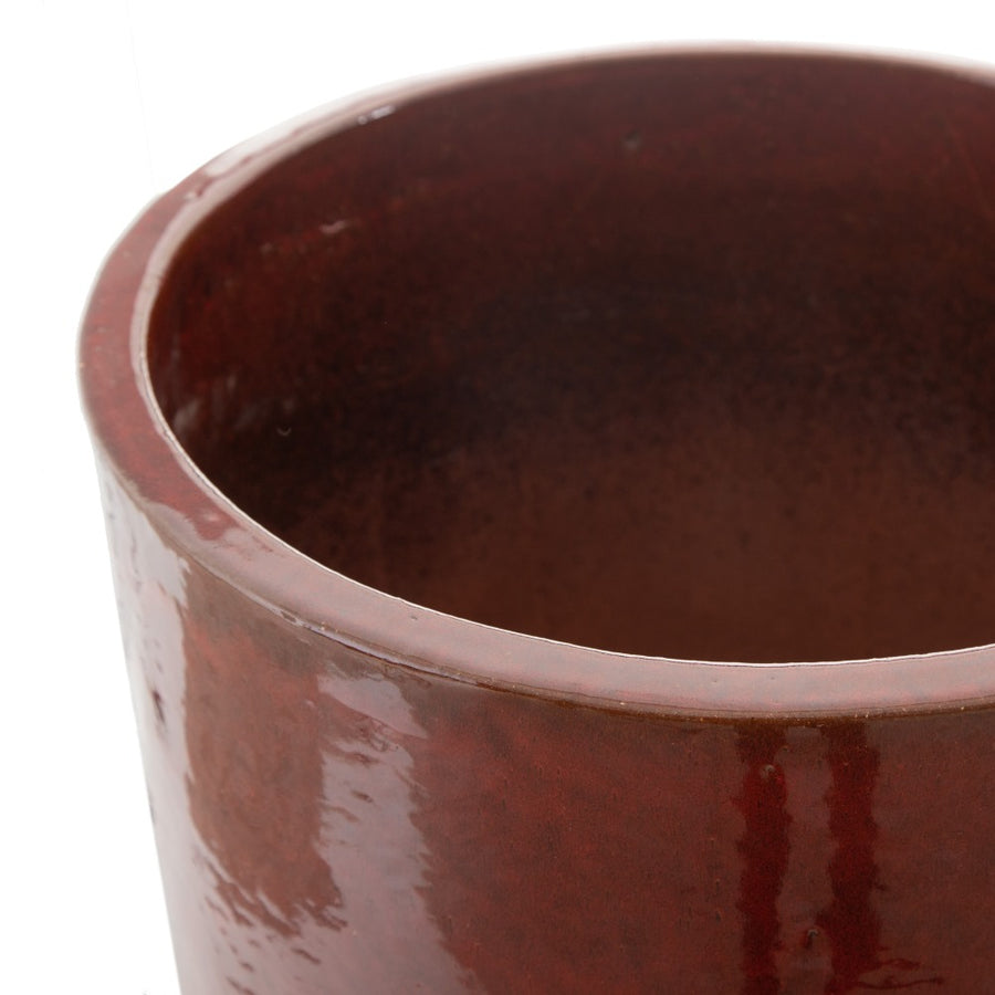 S/2 RED CERAMIC VASES DECORATION 52 X 52 X 80 CM