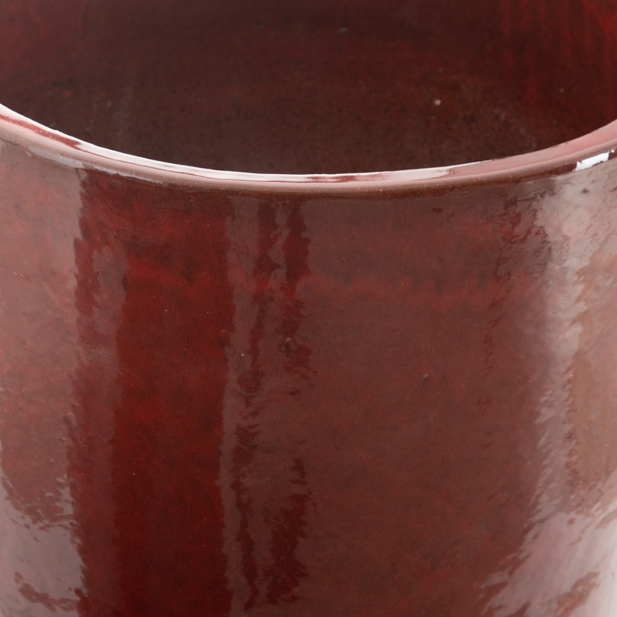 S/2 RED CERAMIC VASES DECORATION 52 X 52 X 80 CM