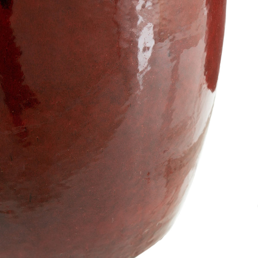 S/2 RED CERAMIC VASES DECORATION 52 X 52 X 80 CM