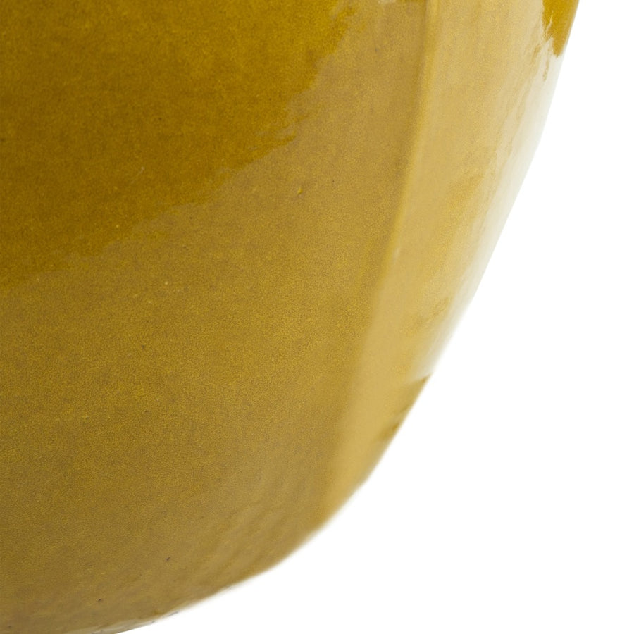 S/2 JARRONES AMARILLO CERÁMICA 52 X 52 X 80 CM