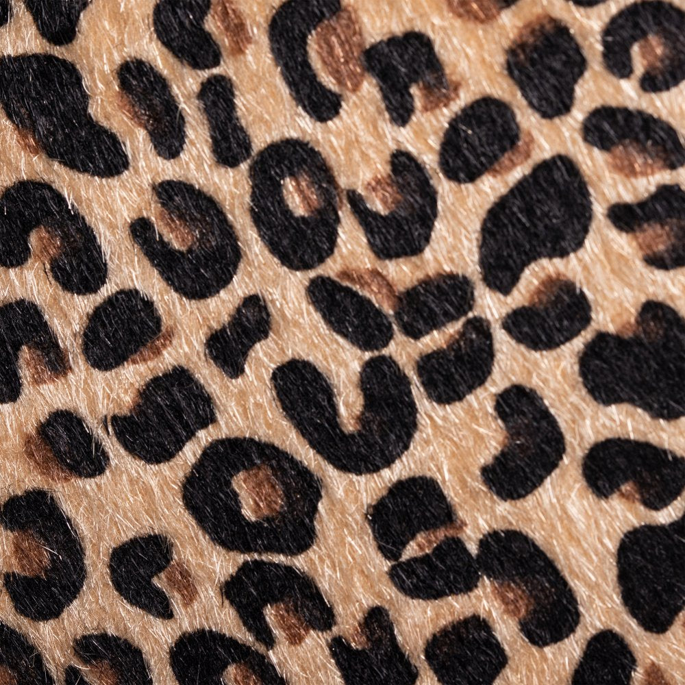 RELOJ LEOPARDO TEJIDO-METAL DECORACIÓN 48 X 3,50 X 48 CM