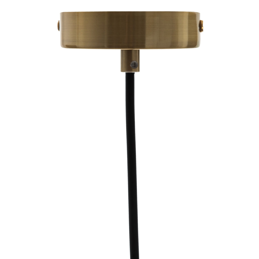 GOLD WOOD-IRON CEILING LAMP 21 X 21 X 37 CM
