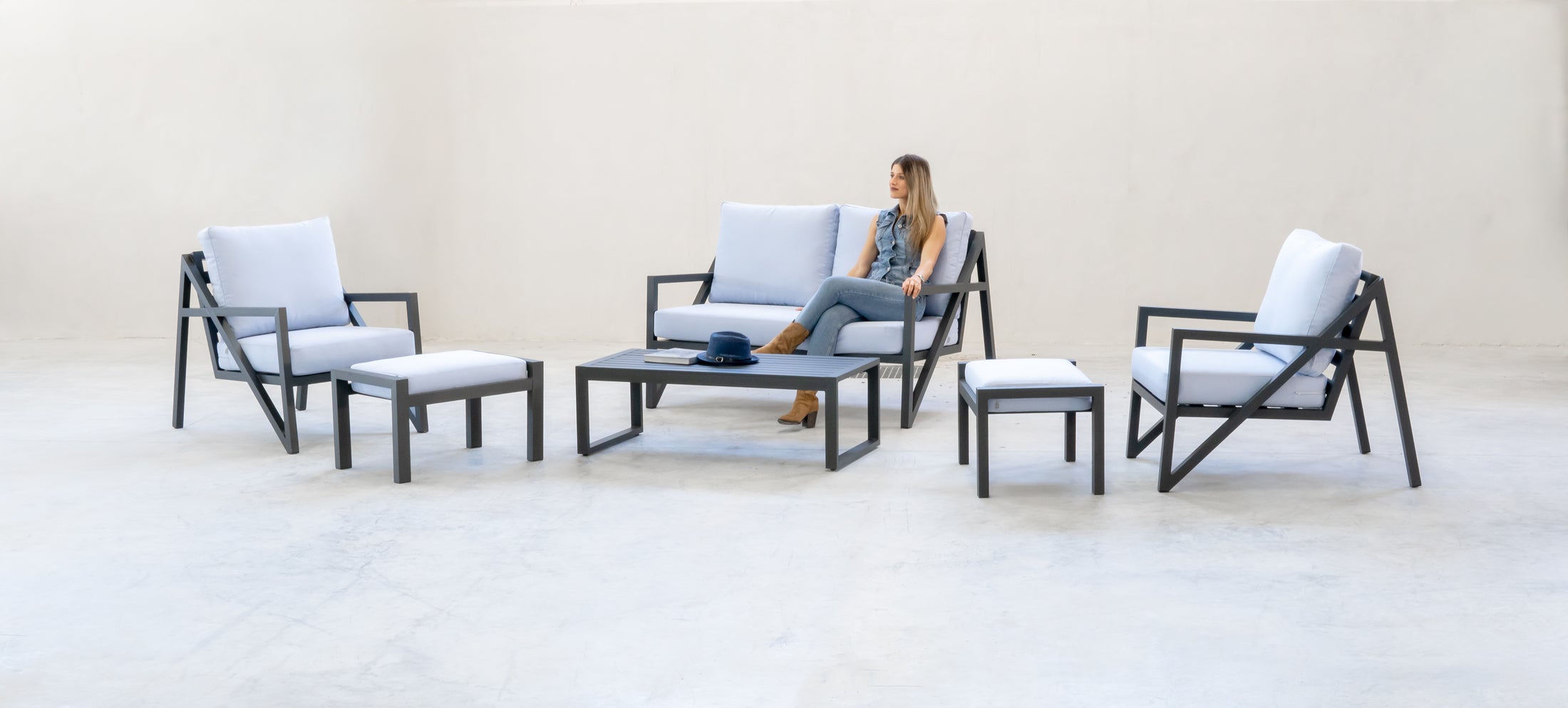 Conjunto de jardin ALBANIA 2 plazas