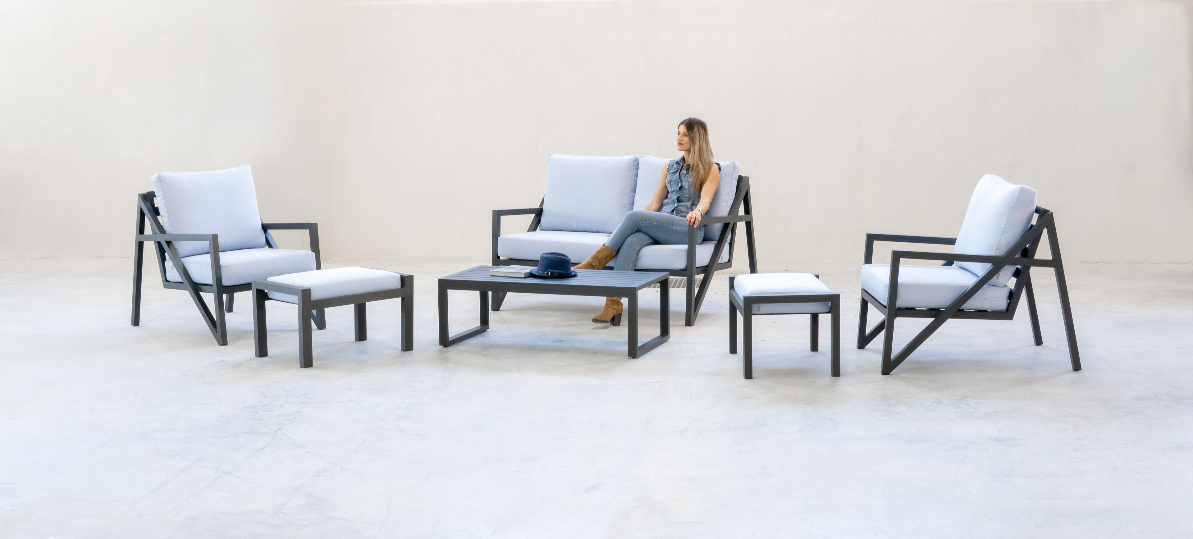 Conjunto de jardin ALBANIA 2 plazas