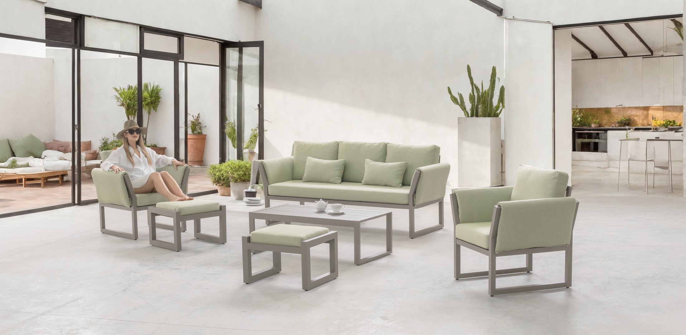 Conjunto de jardin CUPRA 3 plazas