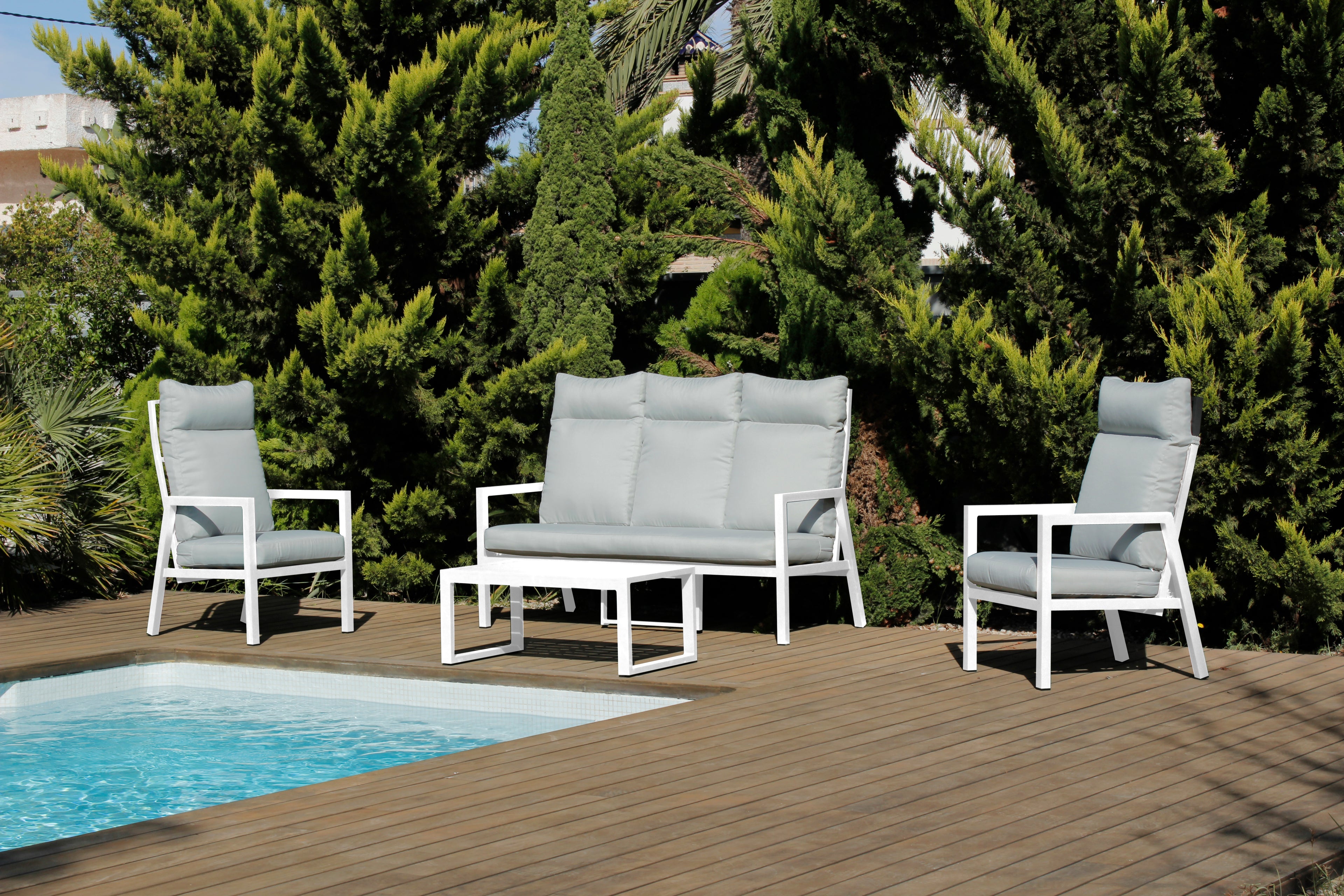 Conjunto de jardin HASTON 3 plazas