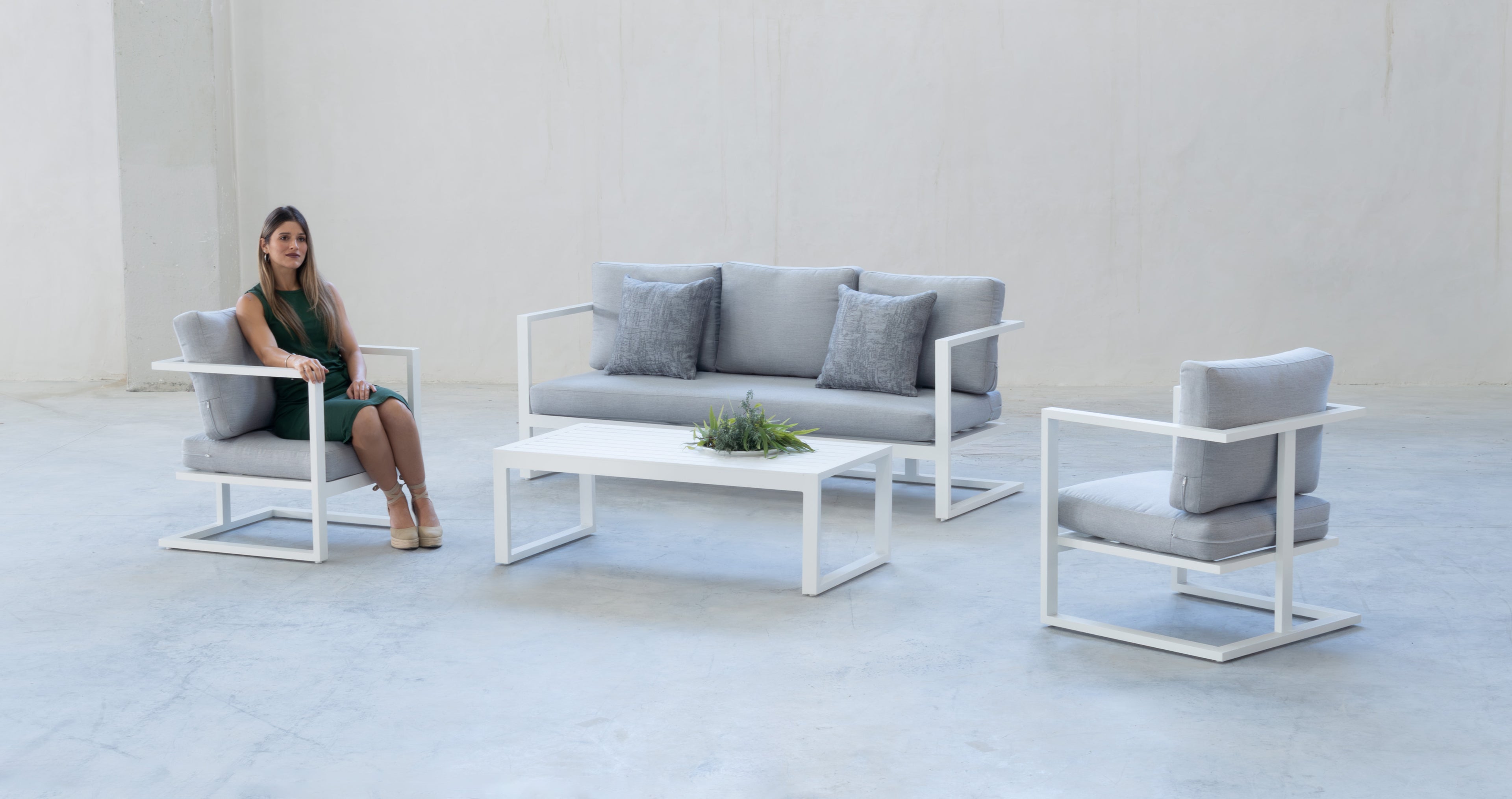 Conjunto de jardin MANHATAN 3 plazas
