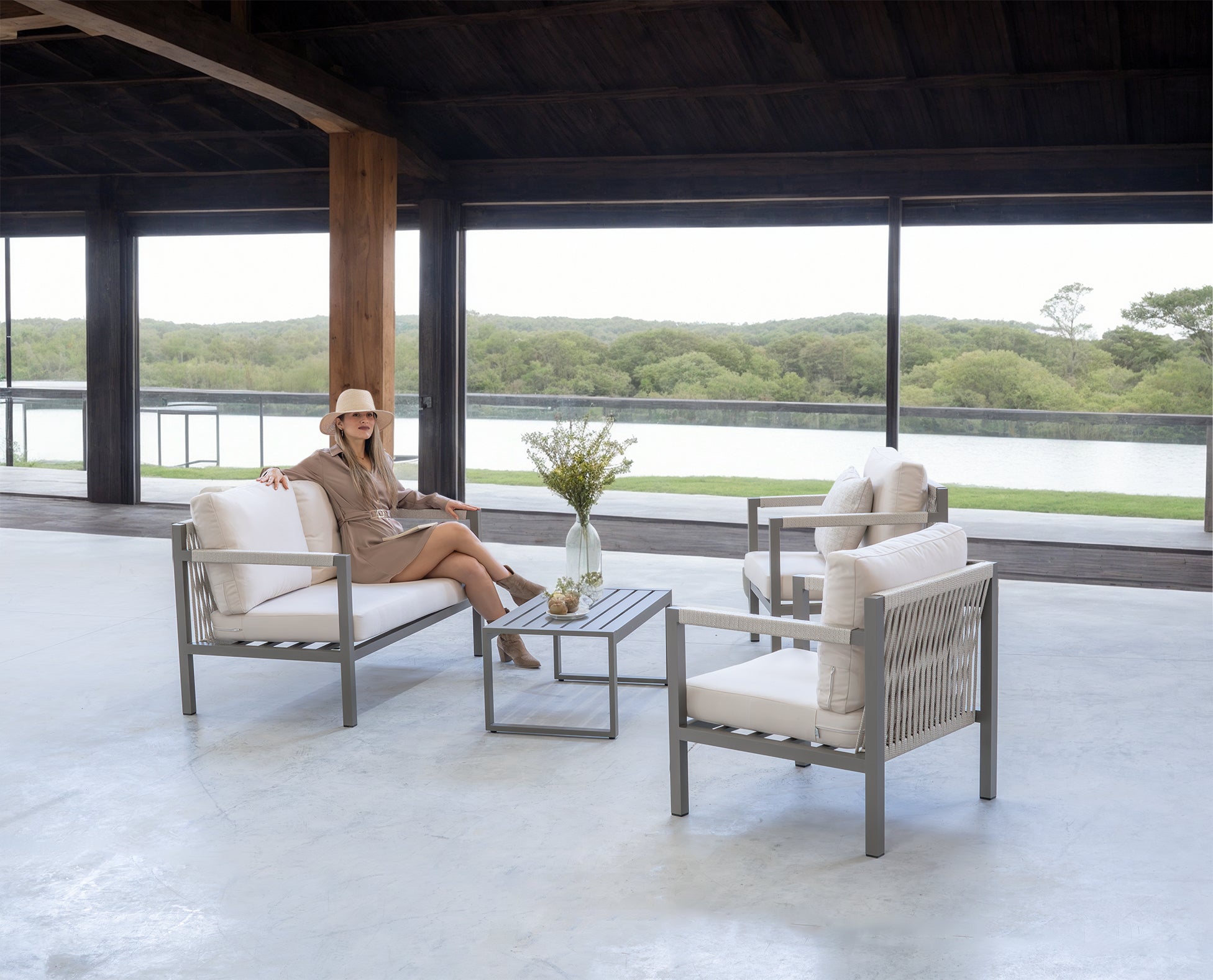 Conjunto de jardin DAMASCO 2 plazas