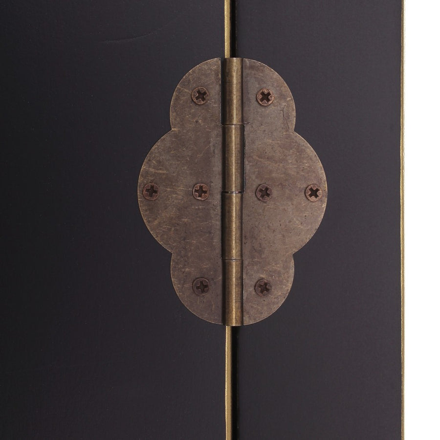 MESITA 2 PUERTAS Y 1 CAJÓN NEGRO 45 X 26 X 69 CM