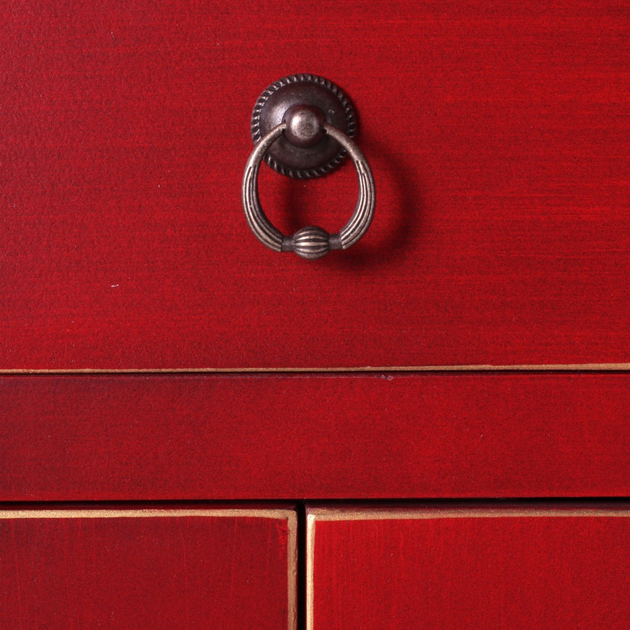 MUEBLE AUXILIAR ROJO 63 X 33 X 131 CM