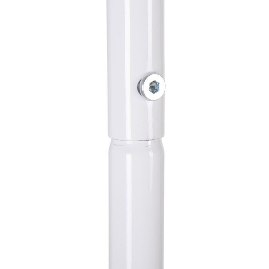 PERCHERO ESQUINERO BLANCO METAL 81 X 38 X 182 CM