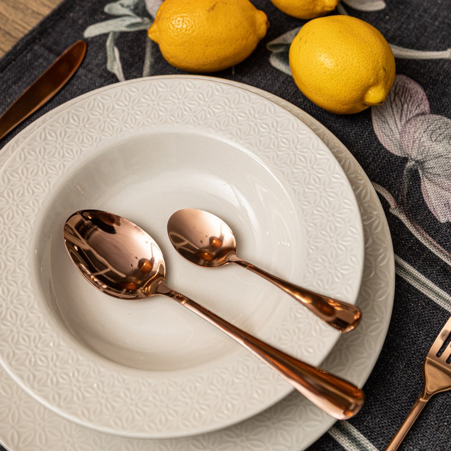 PLATO LLANO BLANCO PORCELANA COCINA 27 X 27 X 2,30 CM