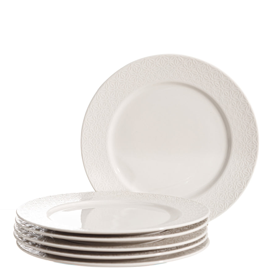PLATO LLANO BLANCO PORCELANA COCINA 27 X 27 X 2,30 CM