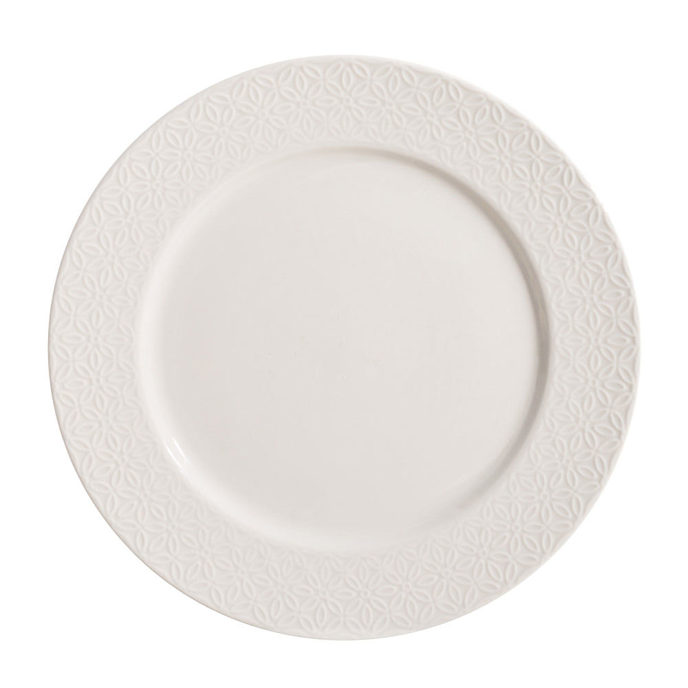 PLATO LLANO BLANCO PORCELANA COCINA 27 X 27 X 2,30 CM