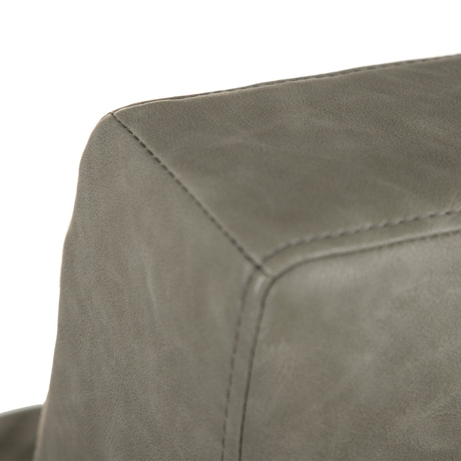 SILLÓN VERDE METAL / SIMIL PIEL SALÓN 61 X 70 X 85 CM