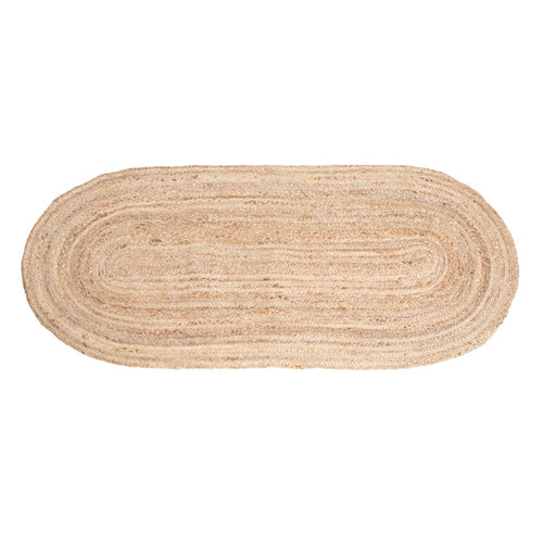 ALFOMBRA NATURAL YUTE DECORACIÓN 170 X 70 CM