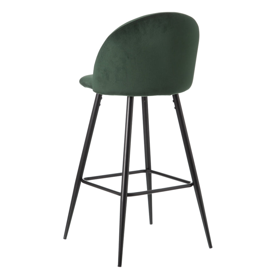 TABURETE ALTO VERDE OSCURO TEJIDO-METAL 40,20 X 48,20 X 102