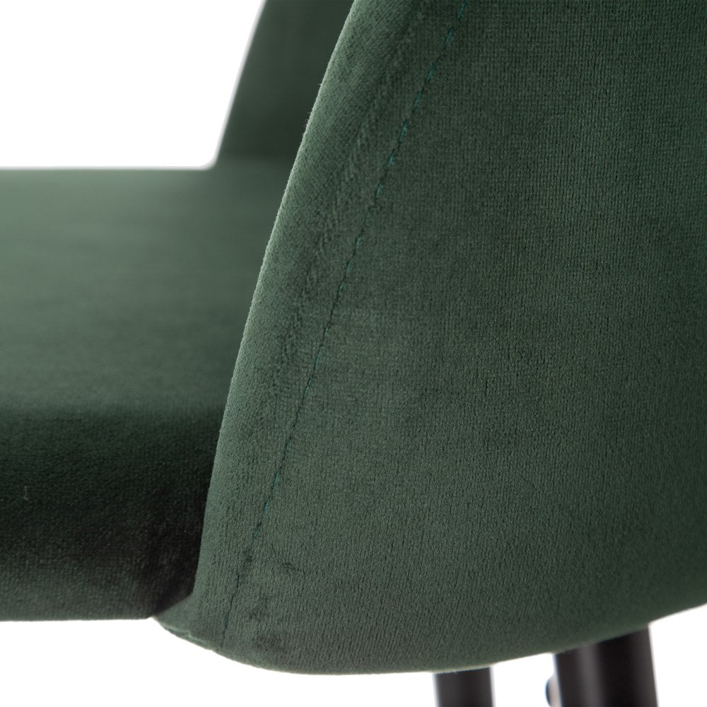 TABURETE ALTO VERDE OSCURO TEJIDO-METAL 40,20 X 48,20 X 102
