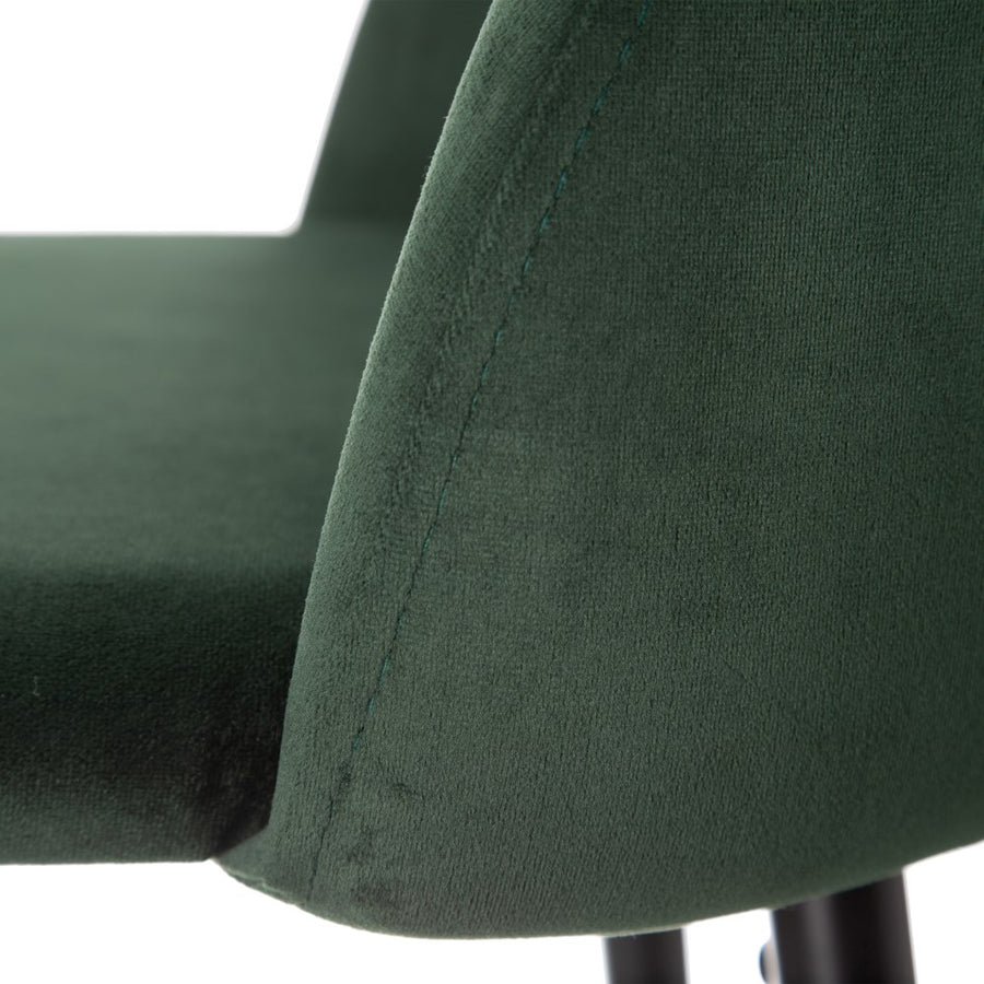 TABURETE ALTO VERDE OSCURO TEJIDO-METAL 40,20 X 48,20 X 102
