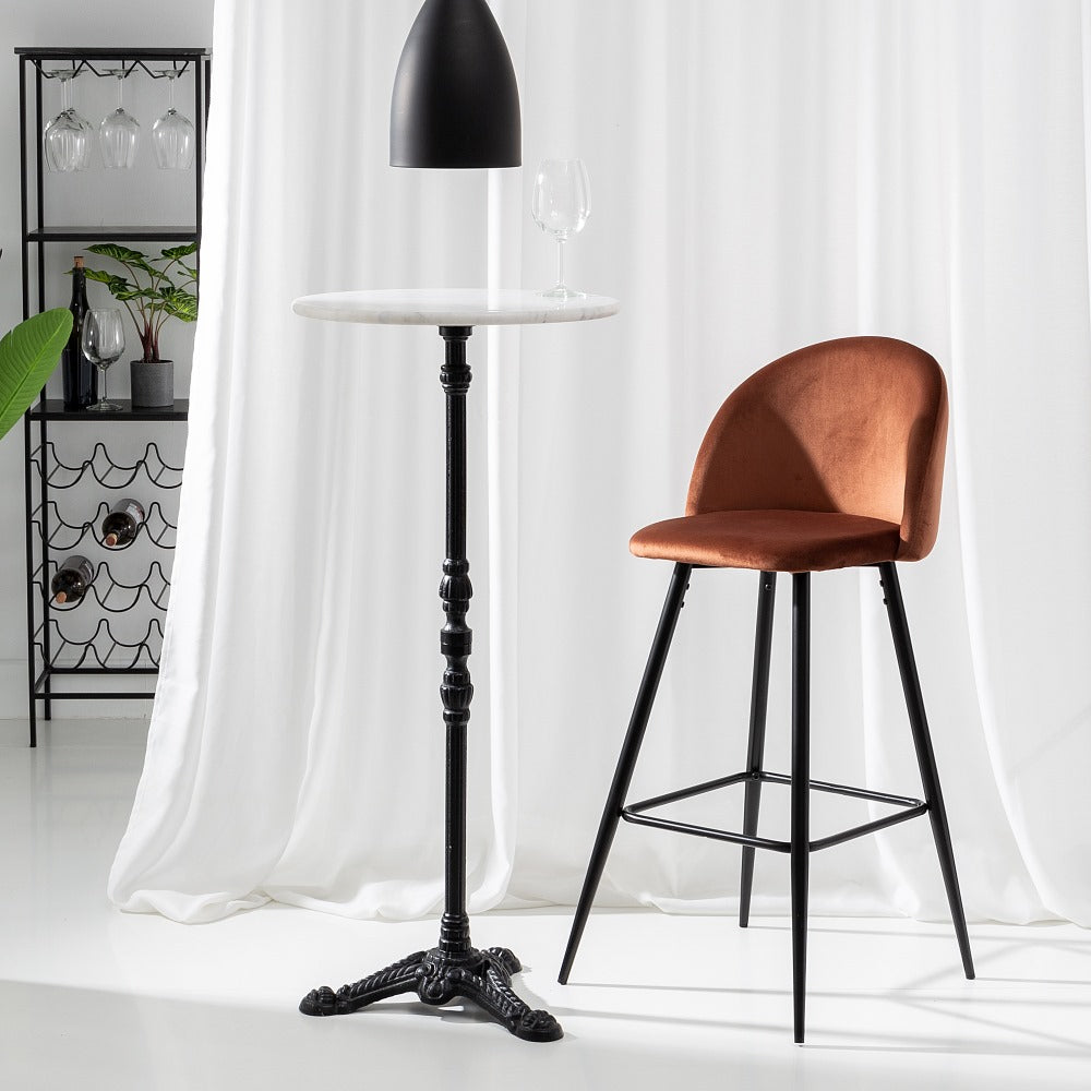 HIGH STOOL TILE FABRIC-METAL LIVING ROOM 40.20 X 48.20 X 102 CM