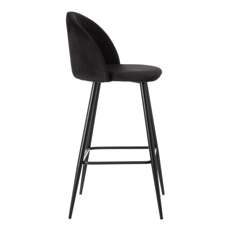 TABURETE ALTO NEGRO TEJIDO-METAL SALÓN 40,20 X 48,20 X 102 C