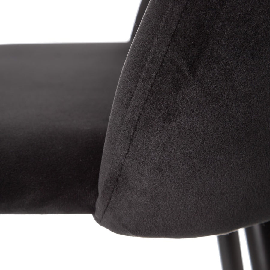 TABURETE ALTO NEGRO TEJIDO-METAL SALÓN 40,20 X 48,20 X 102 C