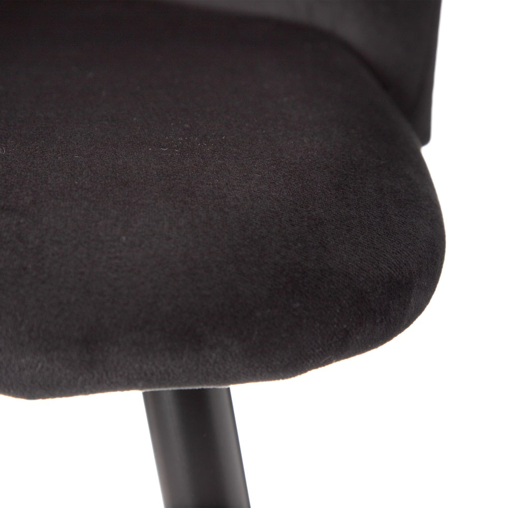 BLACK FABRIC-METAL HIGH STOOL LIVING ROOM 40.20 X 48.20 X 102 C