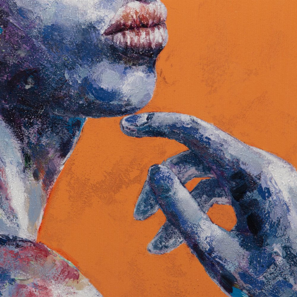 PINTURA AFRICANA LIENZO DECORACIÓN 75 X 3,50 X 100 CM