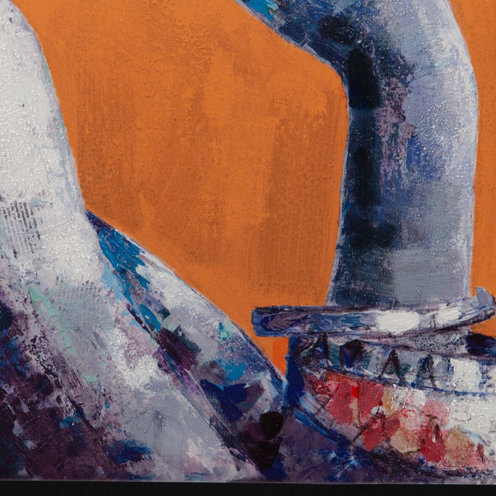 PINTURA AFRICANA LIENZO DECORACIÓN 75 X 3,50 X 100 CM