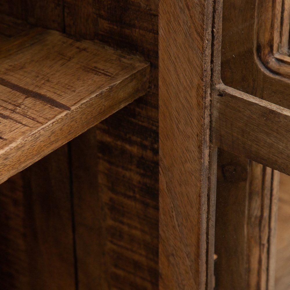 SIDEBOARD NATURAL MANGO WOOD LIVING ROOM 160 X 35 X 71 CM