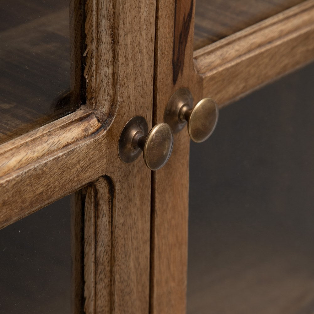 SIDEBOARD NATURAL MANGO WOOD LIVING ROOM 160 X 35 X 71 CM