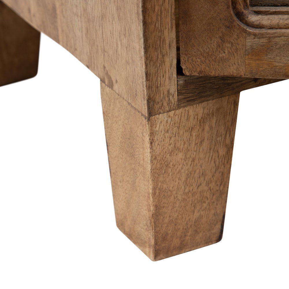 SIDEBOARD NATURAL MANGO WOOD LIVING ROOM 160 X 35 X 71 CM