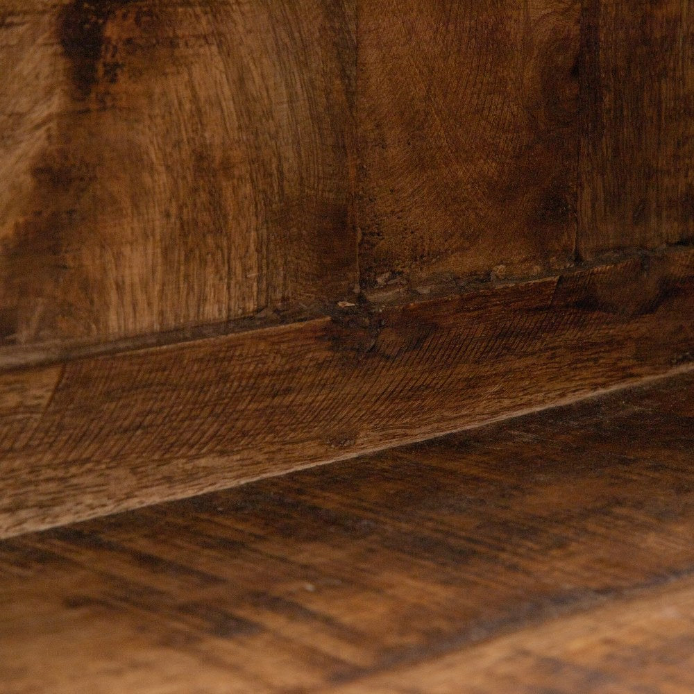 VITRINA NATURAL MADERA DE MANGO SALÓN 115 X 40 X 194 CM