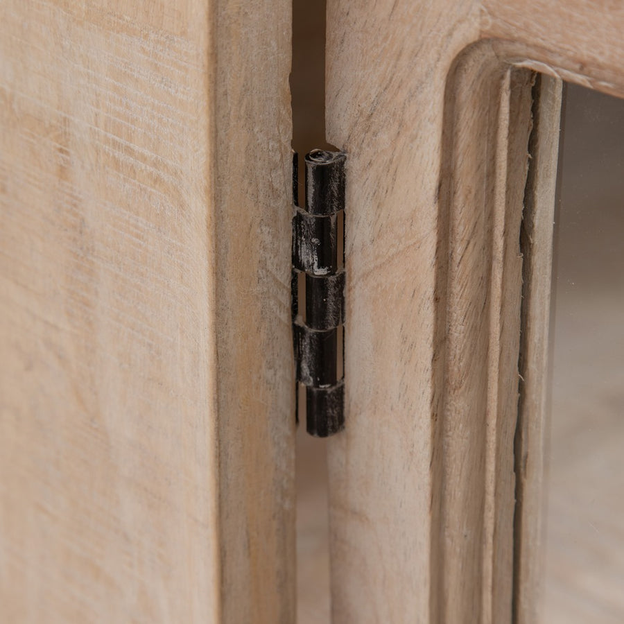 APARADOR BLANCO ROZADO MADERA DE MANGO 160 X 35 X 71 CM