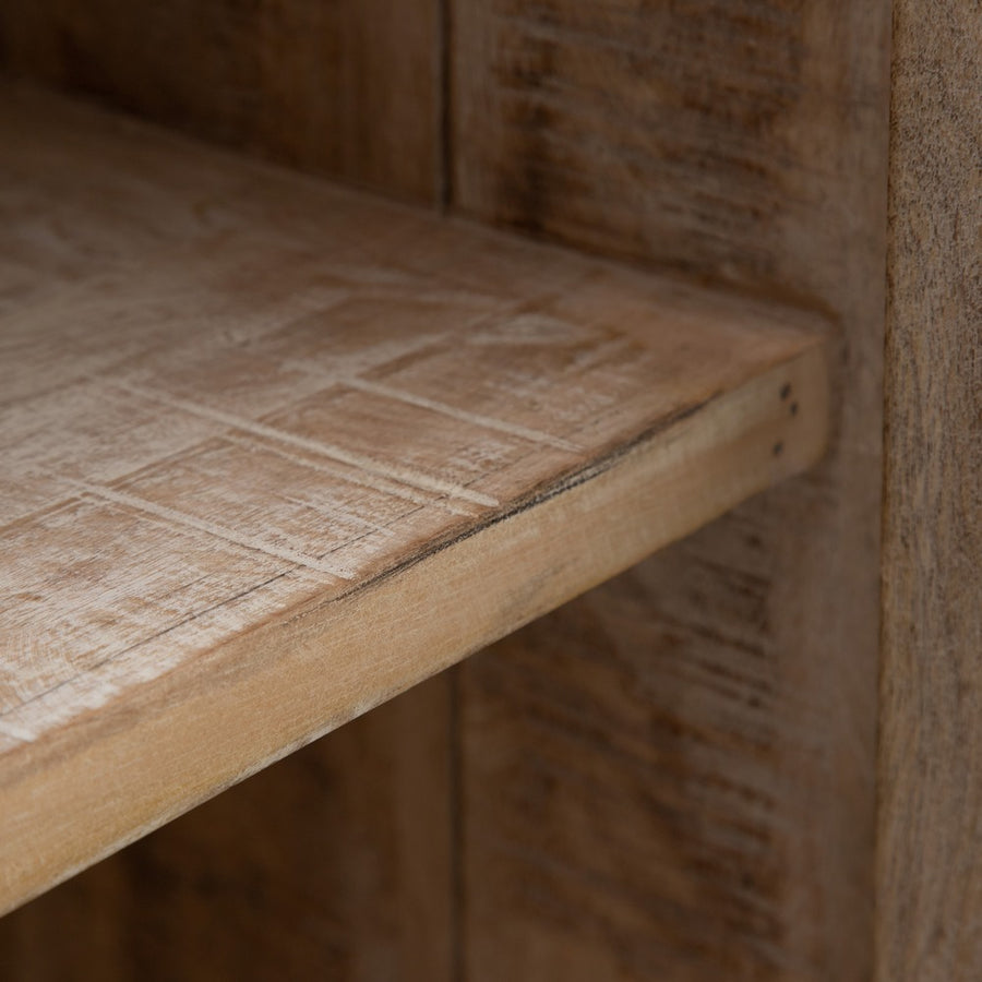 APARADOR BLANCO ROZADO MADERA DE MANGO 160 X 35 X 71 CM