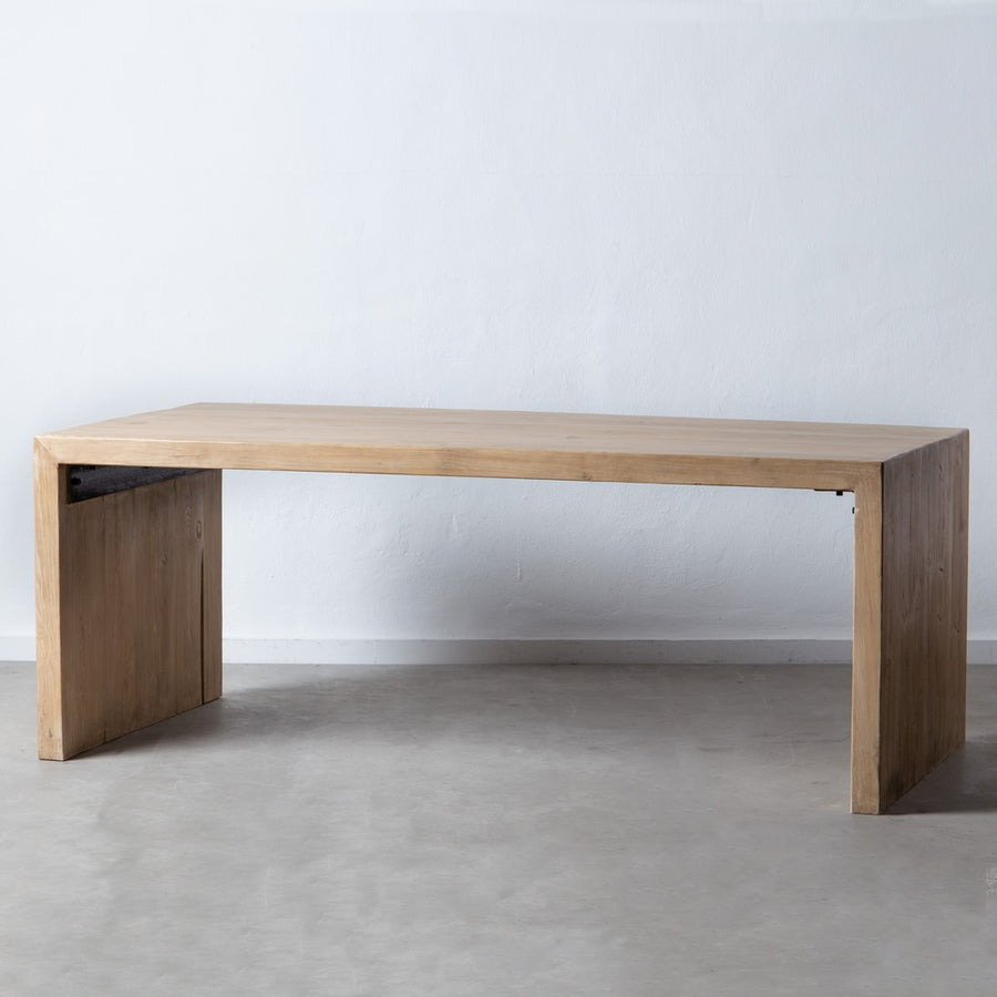 MESA COMEDOR NATURAL MADERA DE PINO 200 X 100 X 76 CM