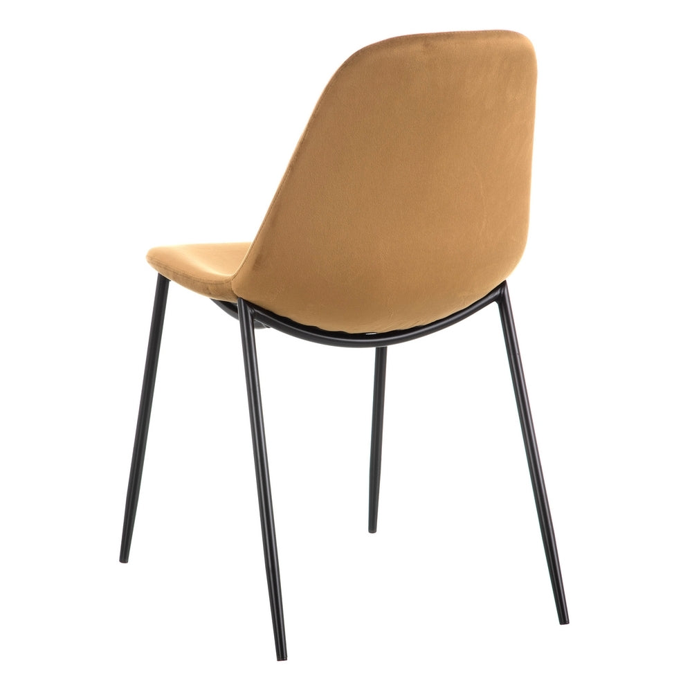 BROWN CHAIR FABRIC-METAL LIVING ROOM 46 X 51 X 83.50 CM