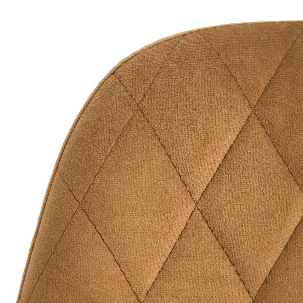 BROWN CHAIR FABRIC-METAL LIVING ROOM 46 X 51 X 83.50 CM