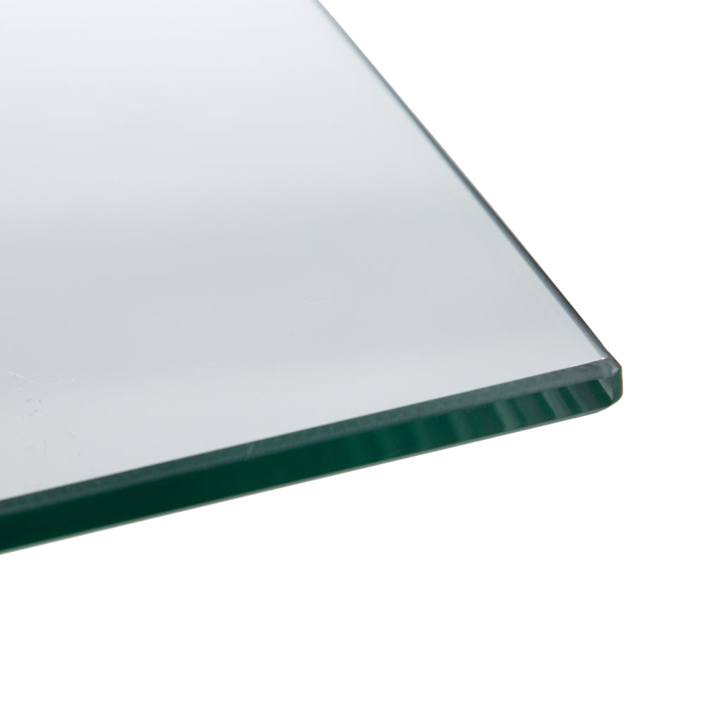 MESA COMEDOR NEGRO METAL-CRISTAL SALÓN 140 X 80 X 75 CM