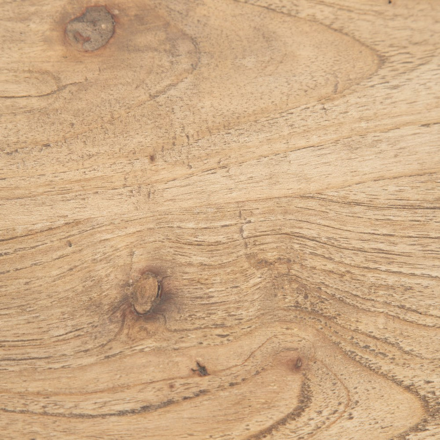 MESITA NATURAL MADERA MINDI DORMITORIO 58 X 43 X 70 CM