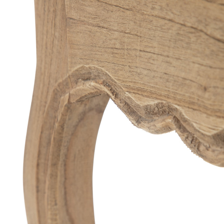MESITA NATURAL MADERA MINDI DORMITORIO 58 X 43 X 70 CM