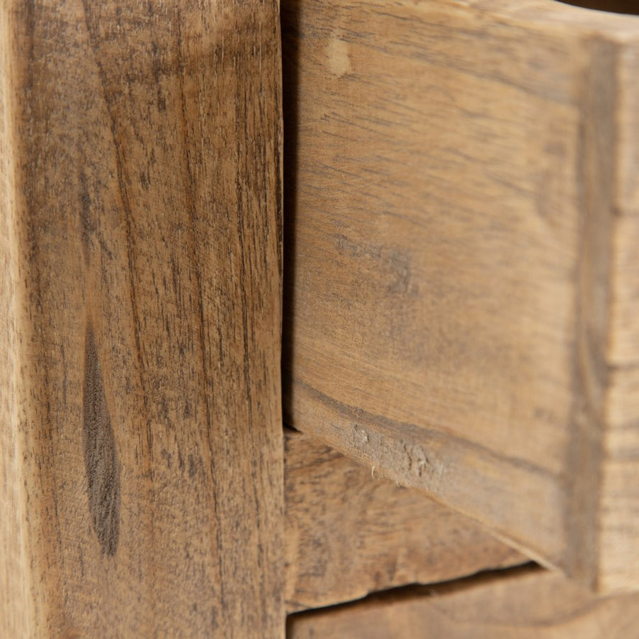MESITA NATURAL MADERA MINDI DORMITORIO 40 X 30 X 72 CM