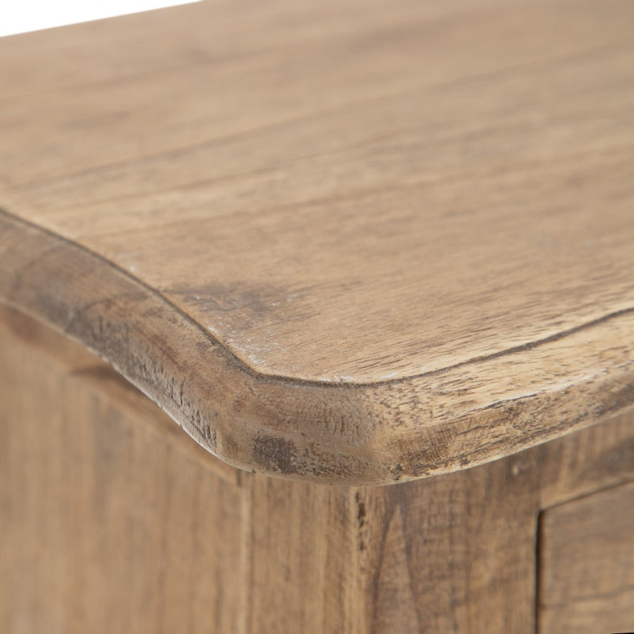 MESITA NATURAL MADERA MINDI DORMITORIO 40 X 30 X 72 CM