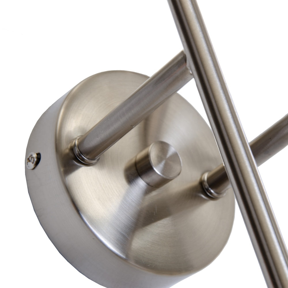 APLIQUE PARED PLATA METAL ILUMINACI�N 18 X 10 X 45 CM