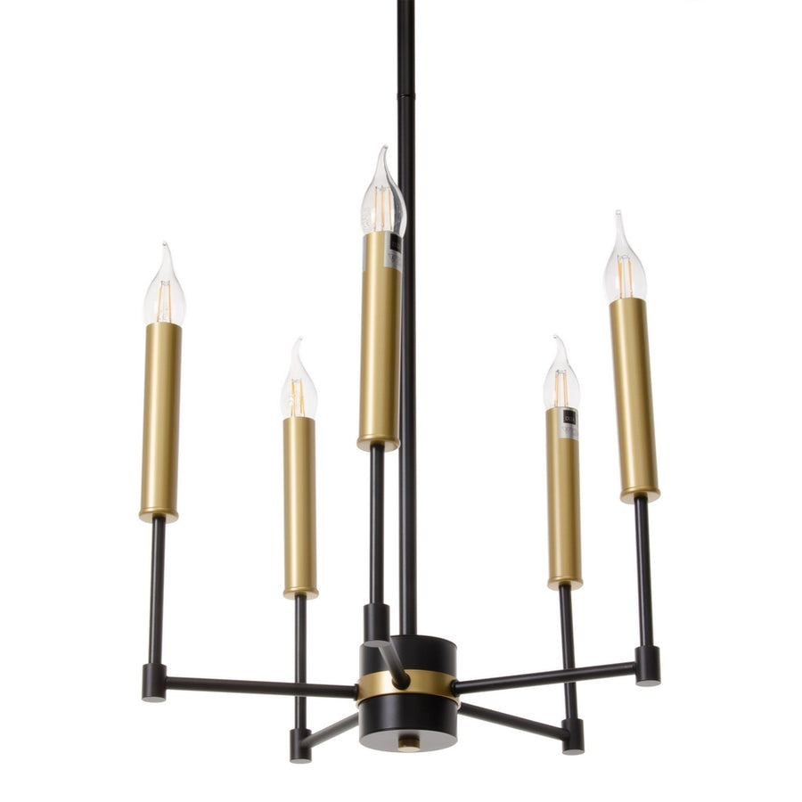 LÁMPARA TECHO ORO-NEGRO METAL 40,50 X 43 X 33 CM